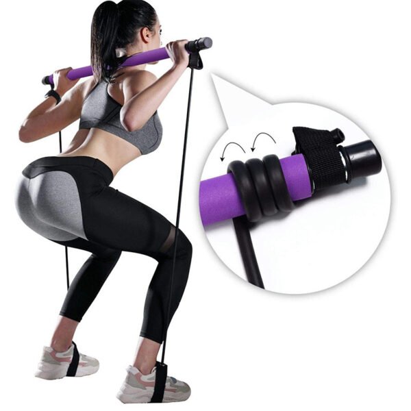 Fitness Yoga Pilates Bar Portable Gym Accessories Sport Elastic Bodybuilding